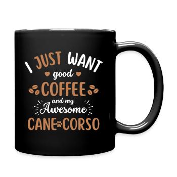 Cane Corso Café Chien Café - Mug uni - noir - Droite