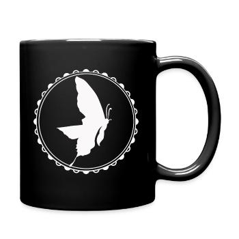 Schmetterling - Naturschutz - Umwelt - Insekt - Tasse einfarbig - Schwarz - Rechts
