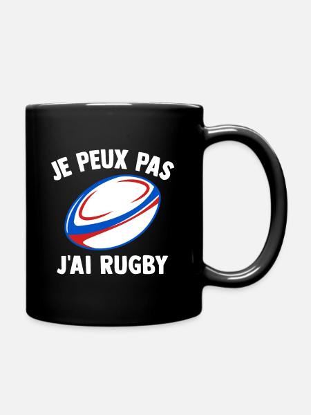 Je peux pas j'ai rugby humour sport rugby - Mug uni - noir