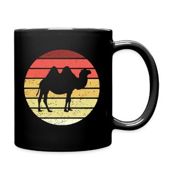 Camel Retro Style Vintage - Mug uni - noir - Droite