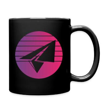 Paper Plane Retro Style Vintage - Mug uni - noir - Droite
