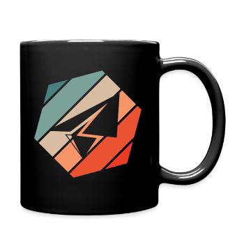 Paper Plane Retro Style Vintage - Mug uni - noir - Droite
