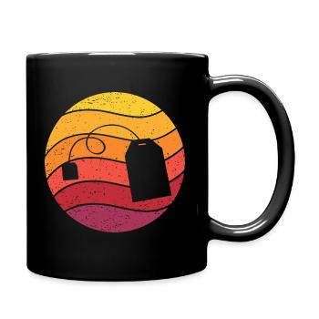 Sachets de thé Retro Style Vintage - Mug uni - noir - Droite