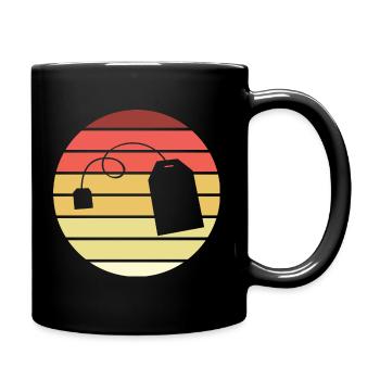Sachets de thé Retro Style Vintage - Mug uni - noir - Droite