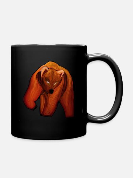 Bear - Full Colour Mug - black
