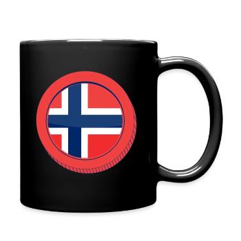 The flag of Norway - Full Colour Mug - black - Right