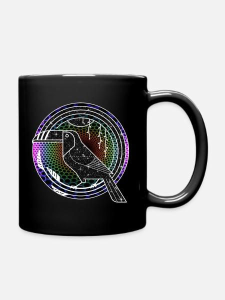 Toucan Graphic - Full Colour Mug - black