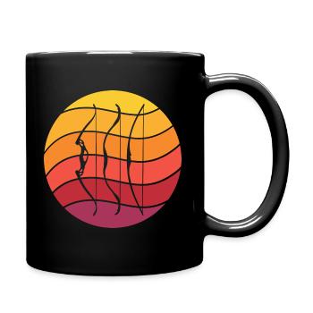 Archery Retro Style Vintage - Full Colour Mug - black - Right