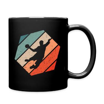 Joueur de Handball Retro Style Vintage - Mug uni - noir - Droite