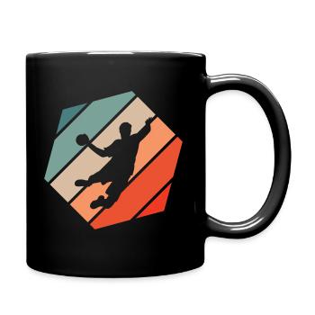 Joueur de Handball Retro Style Vintage - Mug uni - noir - Droite