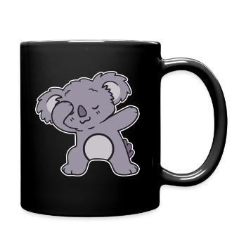 Cute Dabbing Koala - Tasse einfarbig - Schwarz - Rechts