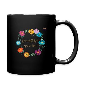 Nein heißt Nein, egal wie klein! - Tasse einfarbig - Schwarz - Rechts