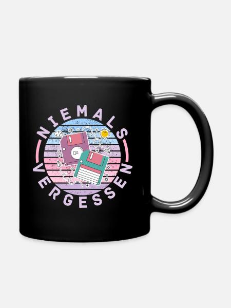 Niemals Vergessen - Tasse einfarbig - Schwarz