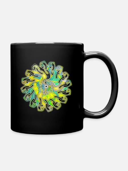 Firewhite1 - Tasse einfarbig - Schwarz