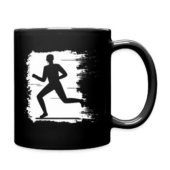 Jogging - Running Running Man Fitness - Mug uni - noir - Droite