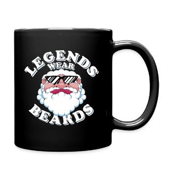 Legends wear beards - Full Colour Mug - black - Right