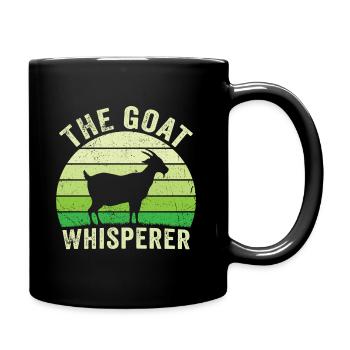 Le chuchoteur de chèvre drôle de cadeau d’agriculteur amoureux de la chèvre - Mug uni - noir - Droite