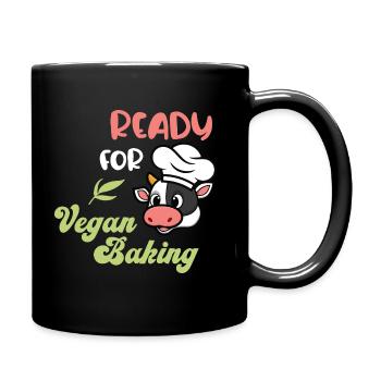 Ready for Vegan Baking - Tasse einfarbig - Schwarz - Rechts