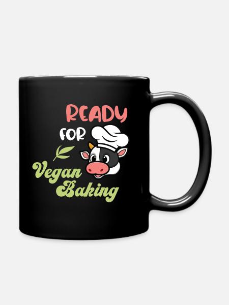 Ready for Vegan Baking - Tasse einfarbig - Schwarz