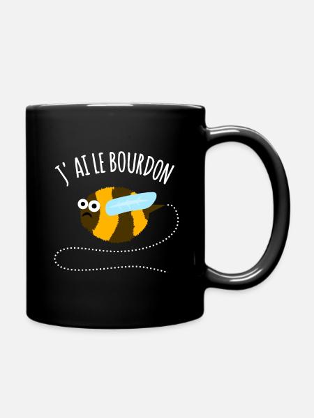 J'ai le bourdon, jeu de mots - Mug uni - noir