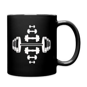 Musculation - Haltérophilie Fitness Workout Gym - Mug uni - noir - Droite