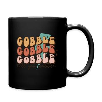 Thanksgiving Gobble jusqu’à ce que vous vacilliez - Mug uni - noir - Droite