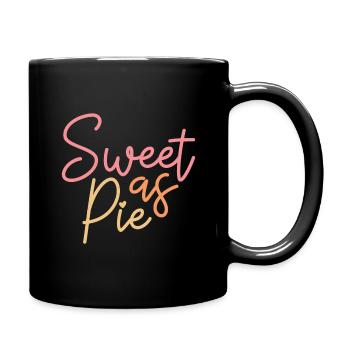 Thanksgiving sucré comme tarte - Mug uni - noir - Droite