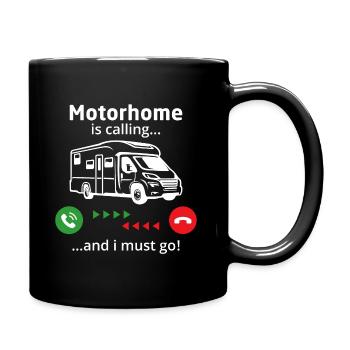Motorhome is calling and i must go - Full Colour Mug - black - Right