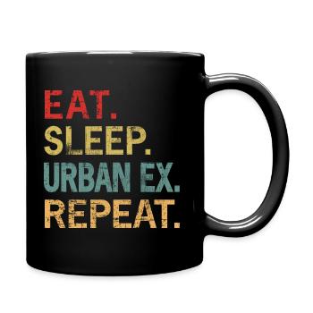 Eat Sleep Urban Ex Repeat - Full Colour Mug - black - Right