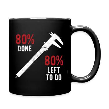 Maschinen-Bediener Maschinenführer Machinist - Tasse einfarbig - Schwarz - Rechts