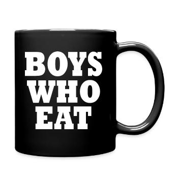 Boys who eat - Tasse einfarbig - Schwarz - Rechts