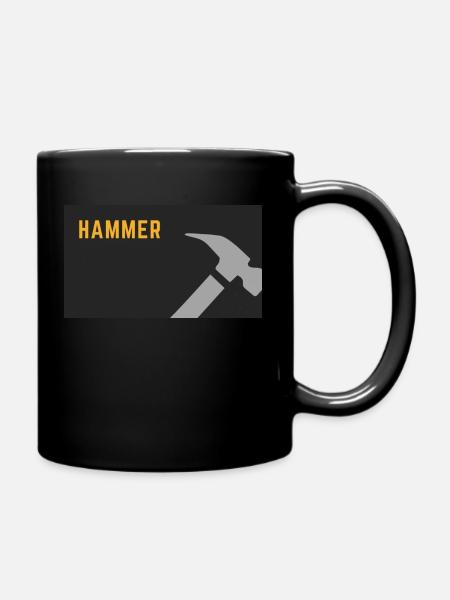 Hammer - Tasse einfarbig - Schwarz