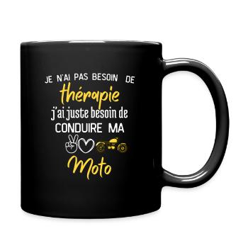 Thérapie Moto - Mug uni - noir - Droite