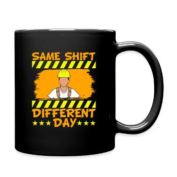 Construction Supervisor Carpentry Profession Same - Tasse einfarbig - Schwarz - Rechts