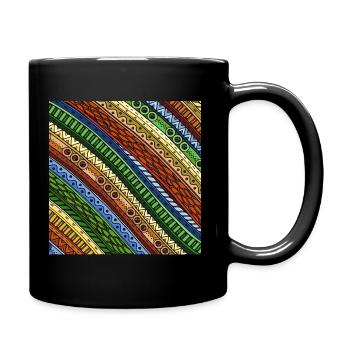 Pattern Vintage - Full Colour Mug - black - Right