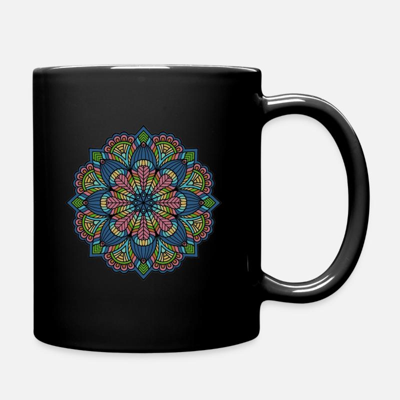 Mandala - Full Colour Mug - black