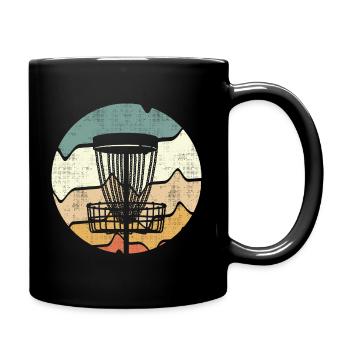 Lecteur de disc golf vintage Design Disc Golf - Mug uni - noir - Droite