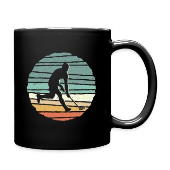 Floorball Floorballer Salibandy Vintage Unihockey - Mug uni - noir - Droite