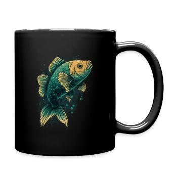 Fish Love - Full Colour Mug - black - Right