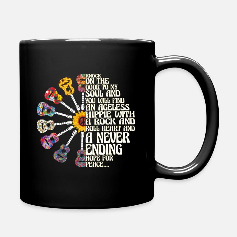 Hippie - Tasse einfarbig - Schwarz