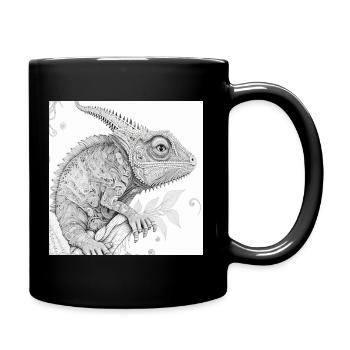 Jungle Lion Safari Nature Bio T-Shirt - Mug uni - noir - Droite