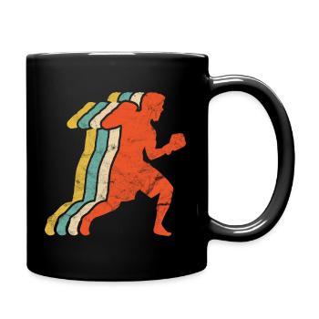 Boxsport Boxing - Tasse einfarbig - Schwarz - Rechts