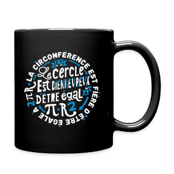 Mathématiques poétiques - Mug uni - noir - Droite