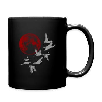 Sous la Lune Rouge - Mug uni - noir - Droite