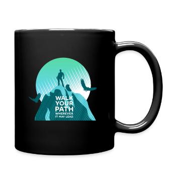 Walk your path - Full Colour Mug - black - Right