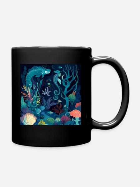 Maritime Spielzeit - Tasse einfarbig - Schwarz
