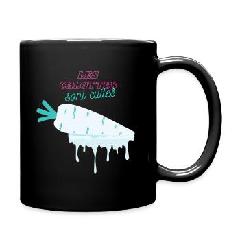 Die Schädeldecken sind gekocht - Humor 2023 - Tasse einfarbig - Schwarz - Rechts