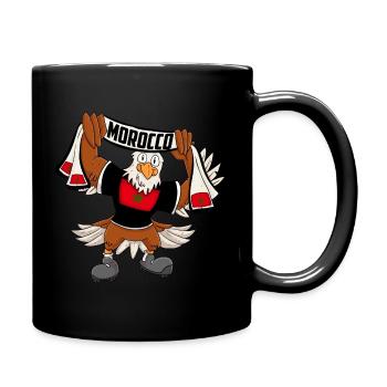 Marokko Adler - Tasse einfarbig - Schwarz - Rechts