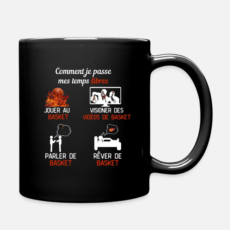 basket temps libre basket cadeau accro basket - Mug uni - noir