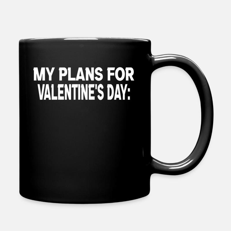 Saint-Valentin | Célibataire | Anti Saint-Valentin - Mug uni - noir